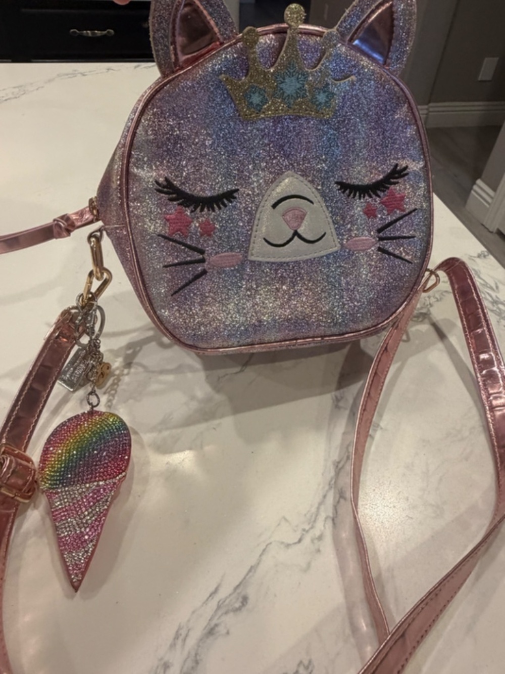 Little girl glitter purse. Brand: Under One Sky - Picture 2 of 7